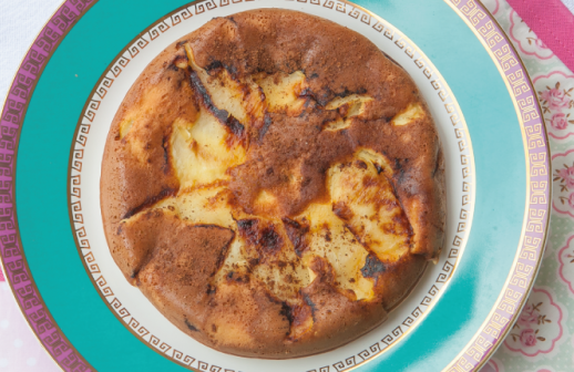 Torta de maça de frigideira sem farinha nem&nbsp;açúcar