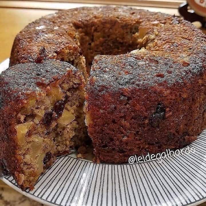 Bolo de banana com maçãs&nbsp;light